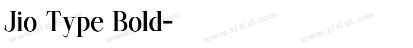 Jio Type Bold字体转换